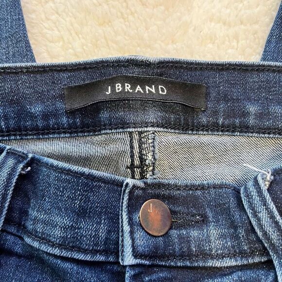 J Brand Womens Blue Medium Wash Denim Side Slit Skinny Crop Jeans Size 28 - Picture 6 of 10